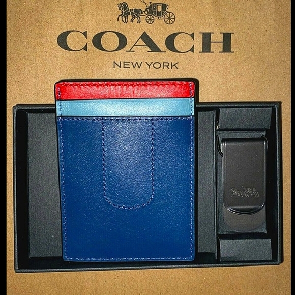 COACH Boxed 3-In-1 Leather Card Case Money Clip Set - Picture 3 of 5